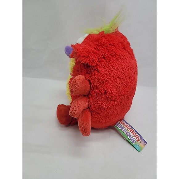 Mushabelly Alienoids Org  Plush 8" Red  Pink Yellow Mushkin Purple Tongue - Picture 8 of 11